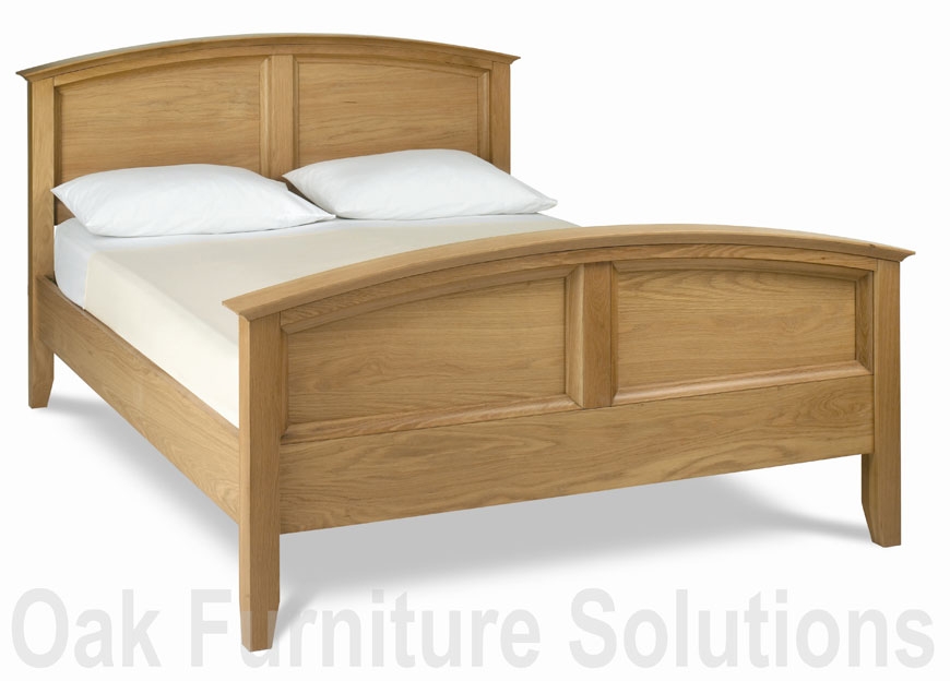 Dakota Oak High Footend Bedstead - 135cm -