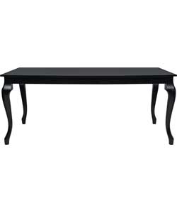 Dalton Black Candle Leg Extendable Dining Table