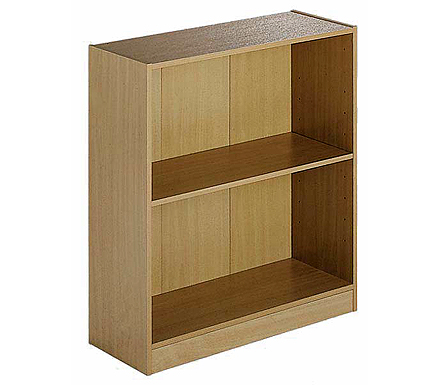 Maestro 2 Shelf Bookcase in Oak