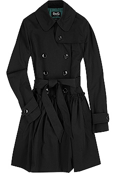 DandG DOLCEandGABBANA Skirted trench coat