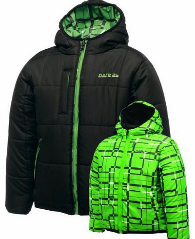 Dare 2b Dare2b Temperament Boys Reversible Quilted Jacket / Coat (Black, Youth 34`` (EU 176))