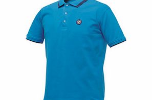 Elevation methyl blue polo shirt