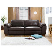 Darwin large Leather Sofa, Chocolate