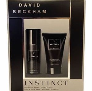 David Beckham Instinct Gift Set 150ml Deodorant Spray + 150ml Shower Gel