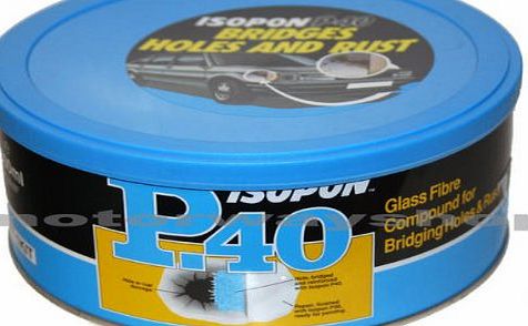 Davids Body Filler Glass Fibre P40 Davids Isopon 600ml Bridges Holes amp; Rust