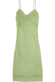 Crinkled Silk Slip Dress