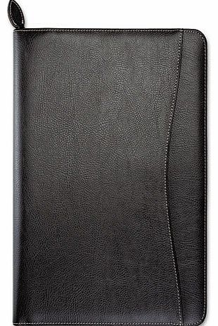 Day-Timer Green Series Basque Leather Wirebound Organizer, 5-1/2 x 8-1/2, Black