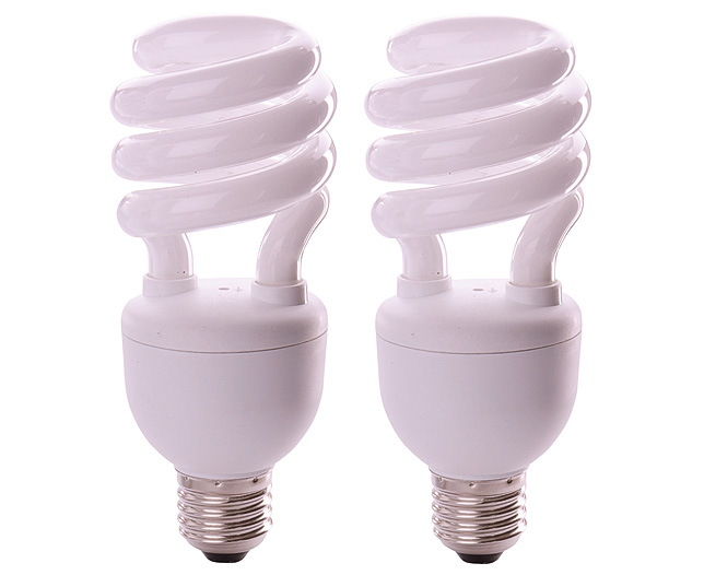 daylight Dimmable Spiral Bulb - Standard Screw (E27) - 2 pack