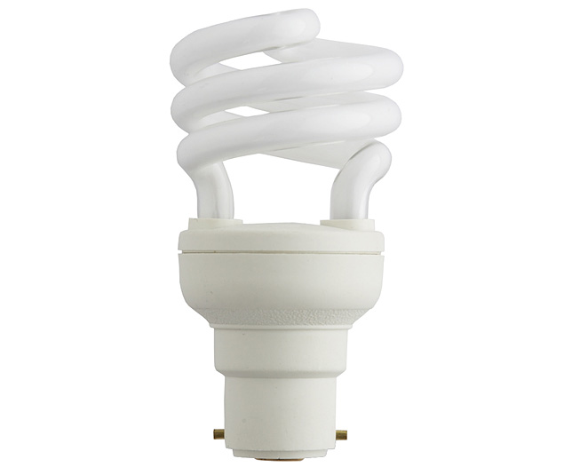 daylight Energy Saving Bulbs Spiral - 12w Standard Bayonet (2 x 4 Pack)