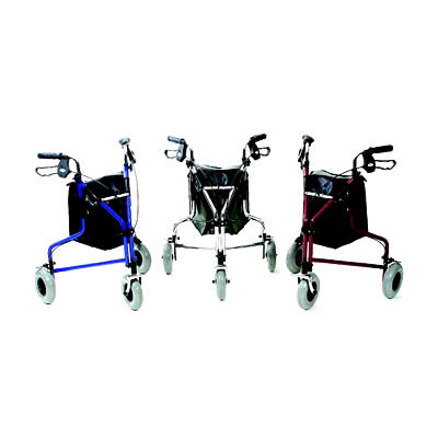 Days Healthcare Tri Wheel Walkers with Loop Brakes (240SB - Tri Wheel Walkers with Loop Brakes - Blue)