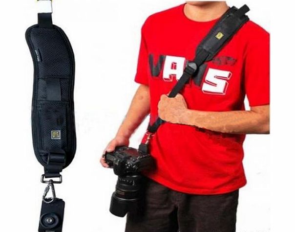 DBPOWER Camera Shoulder Sling Black Belt Strap for SLR DSLR (Single Shoulder Strap)