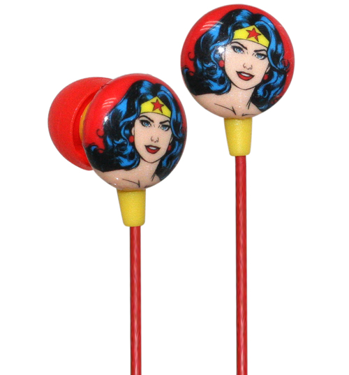 Comics Wonder Woman Face Earphones