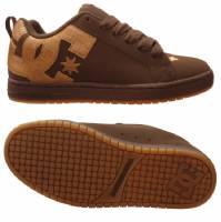 DC COURT GRAFFIK SE SHOES ESPRESSO/LIGHT BROWN