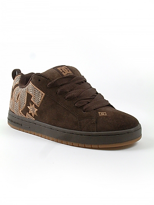 DC Court Graffik SE Skate Shoes - Dark Choc/Otter