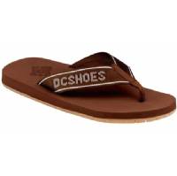 DC DELUXE FLIP FLOPS DARK CHOCOLATE/GUM