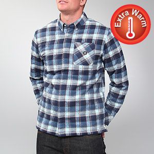 Flak Quilt lined shirt - Blue Ashes