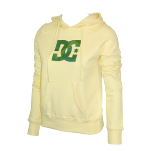 Ladies DC Rebal Star Hoody. Banana