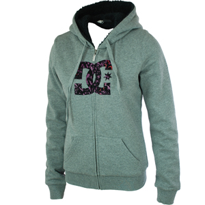 Ladies DC Clarion Zip Hood. Battleship