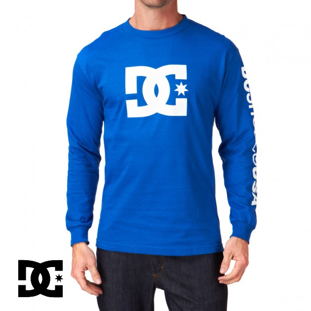 Mens DC RD Star Long Sleeve T-Shirt - Royal Blue