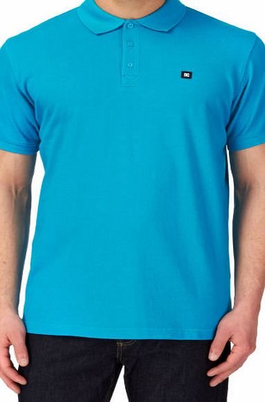 DC Mens Dc Staple Eu Polo Shirt - Caribbean Sea