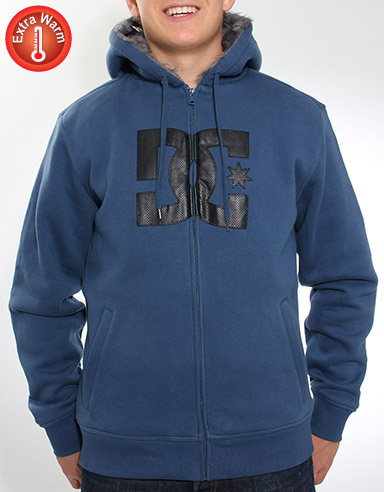 Pillar Faux fur lined zip hoody