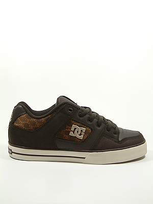 DC PURE SE Skate Shoes - DARK CHOCOLATE/MONOGRAM