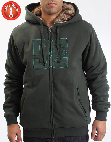 Rabid Faux fur lined zip hoody
