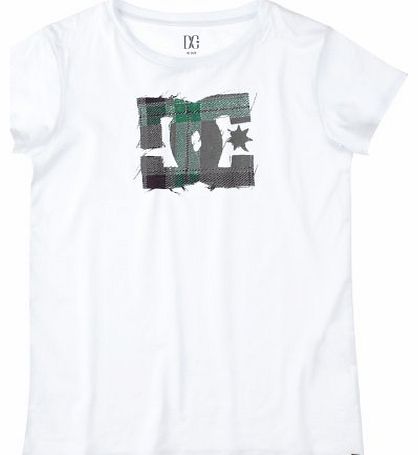 DC Shoes Plaid DOWJE163 Womens T-Shirt white Size:36