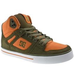 Male Spartan High Nubuck Upper Dc Shoes in Khaki