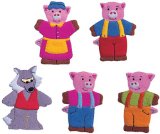 Three Little Pigs Finger Puppet Set