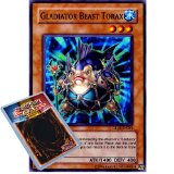 Deckboosters Yu-Gi-Oh : GLAS-EN081 1st Ed Gladiator Beast Torax Super Rare Card - ( Gladiators Assault YuGiOh Single Card )