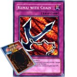 Deckboosters Yu-Gi-Oh : TDGS-EN098 Unlimited Ed Kunai with Chain Super Rare Card - ( The Duelist Genesis YuGiOh Single Card )