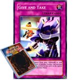 Deckboosters YuGiOh : DP08-EN029 1st Ed Give and Take Super Rare Card - ( Yusei Duelist Pack Yu-Gi-Oh! Single Card )