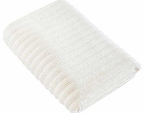 Urbanite Rib Bath Sheet - Cream