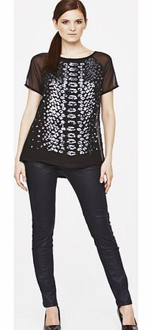 Snake Sequin T-Shirt