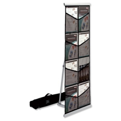 Deflecto Literature Display Mesh Portable Floor