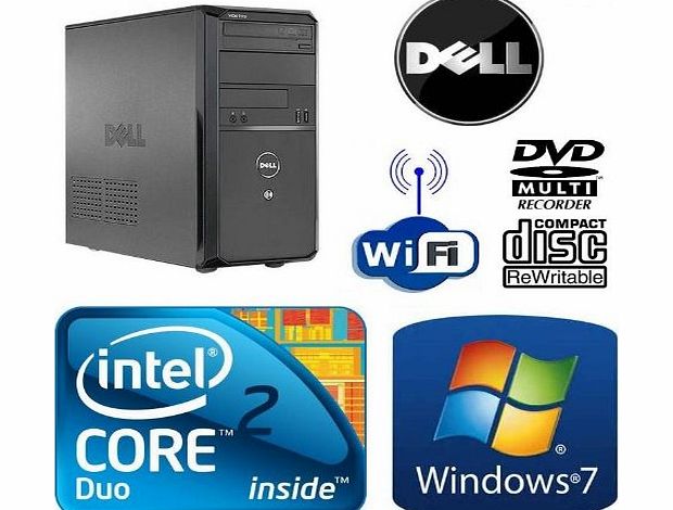 Dell Vostro 230 Mini Tower Desktop Computer - Windows 7 Home Premium 64-bit Pre-Installed - Powerful Intel Core 2 Duo 2.93GHz Processor - 250GB Hard Drive - 4GB Memory - DVD Writer - Wi-Fi Enabled