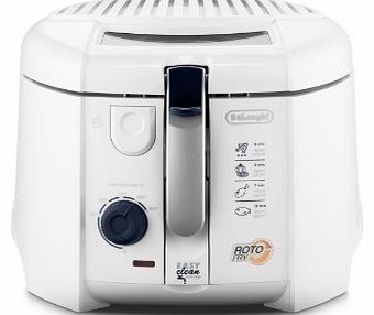 DeLonghi  F28311.W1 Roto Fry Deep Fryer with Easy Clean System, 1.2 Litre, 1800 Watt - White