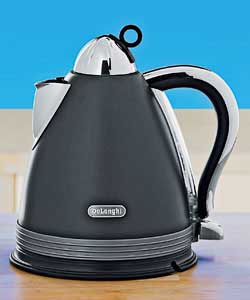 DeLonghi Metropolis Matt Gun Metal Jug Kettle