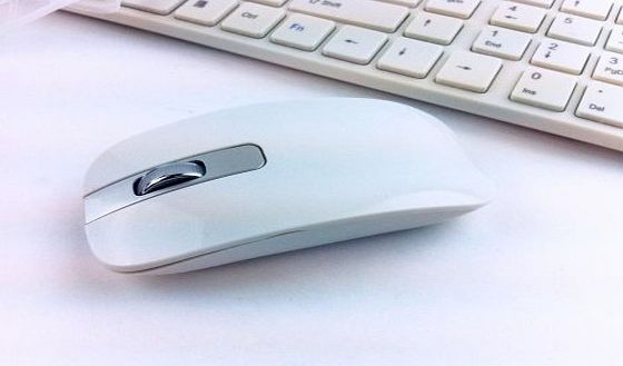 Delta SLIM White SPILLPROOF 2.4G WIRELESS KEYBOARD amp; MOUSE COMBO FOR ACER DESKTOP