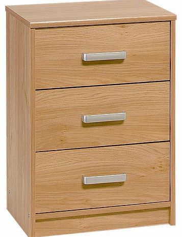 Demeyere Felix 3 Drawer Bedside Table