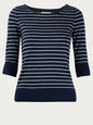 DEMYLEE KNITWEAR NAVY GREY L DMY-T-SP08078