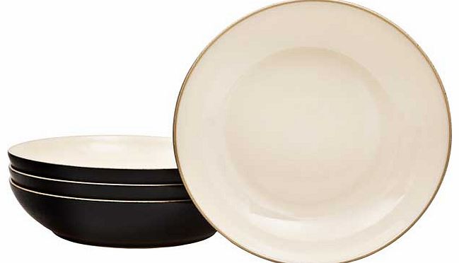 Cook and Dine Black Pasta Bowl - 4 Piece Set