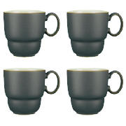 Denby Everyday mug, mushroom pack of 4