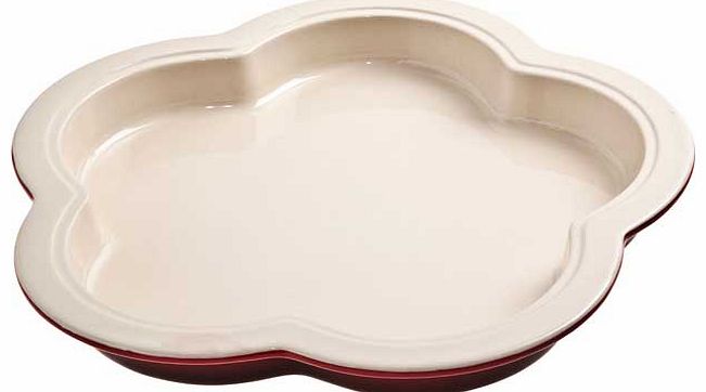 Denby Flower Dish - Cherry