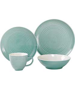 Intro Ripple 16 Piece Stoneware Dinner Set