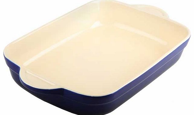 Large Oblong Dish - Blue