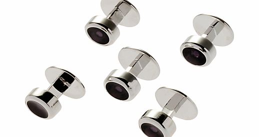 Denison Boston Polo Dress Studs, Graphite