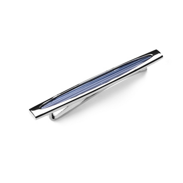 Blue Skimm Stripe Tie Clip by