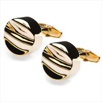 Gold Ripple Cufflinks by